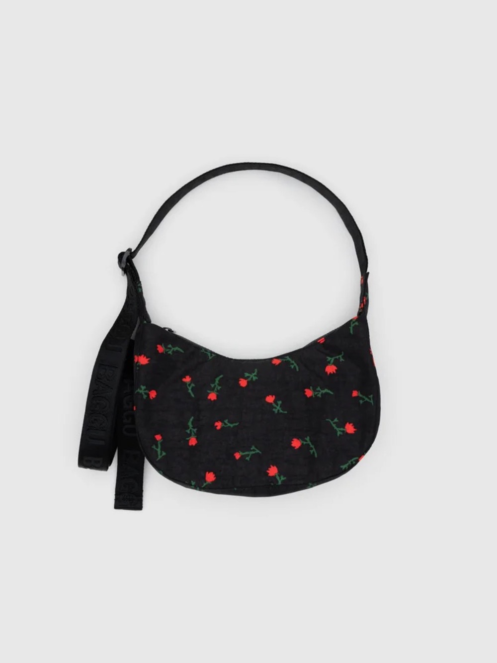 NWT Baggu Small Nylon Crescent Bag in Painted Wildflower